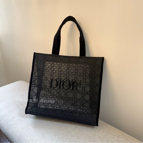 Dior Black Mesh Tote Bag - Picture 11 of 11